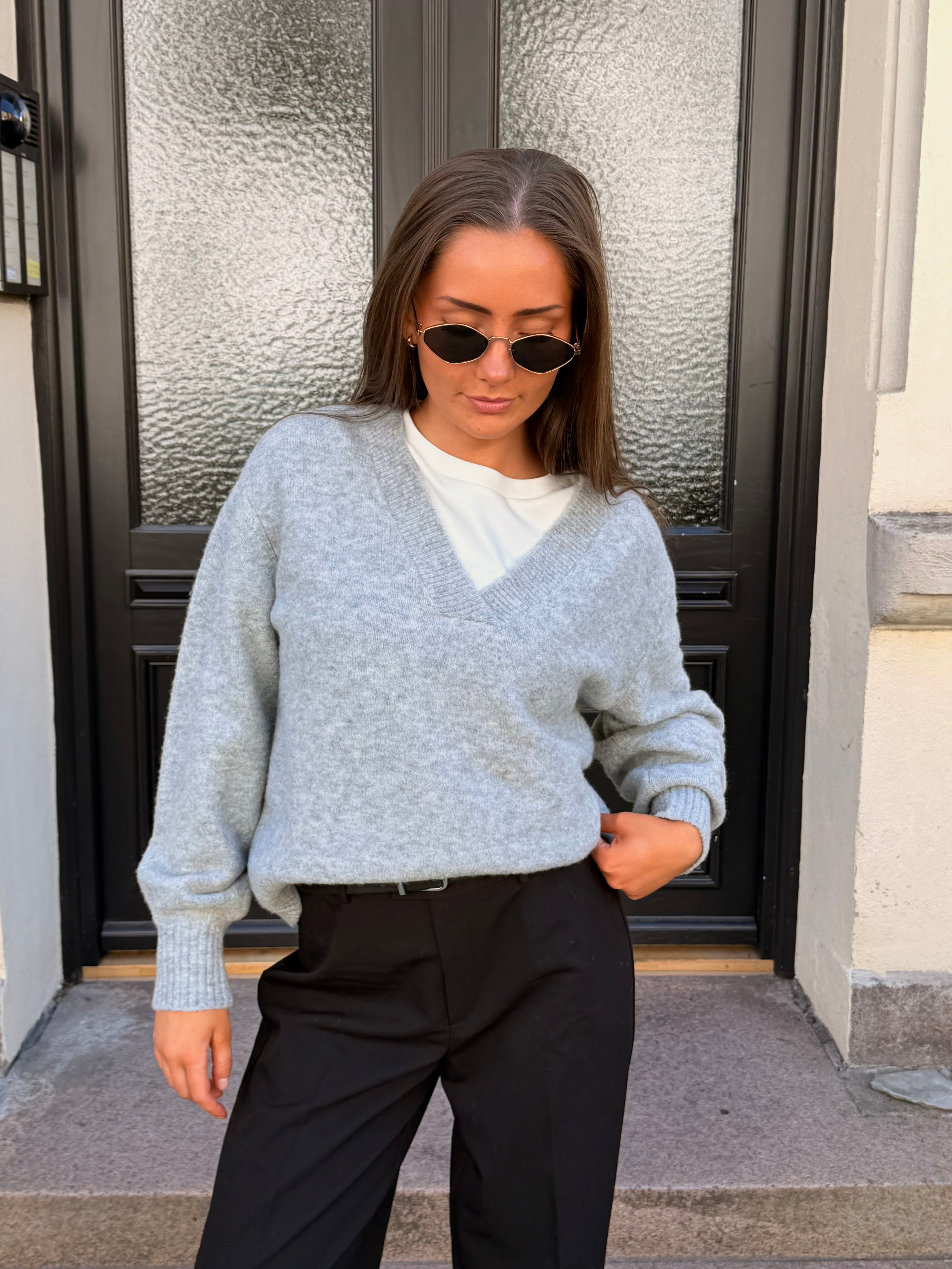 VMBOOM Pullover - Light Grey Melange